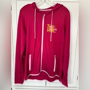 Disney runDisney Princess Enchanted 10K 2020 Hoodie Medium Pink Pocahontas Zip